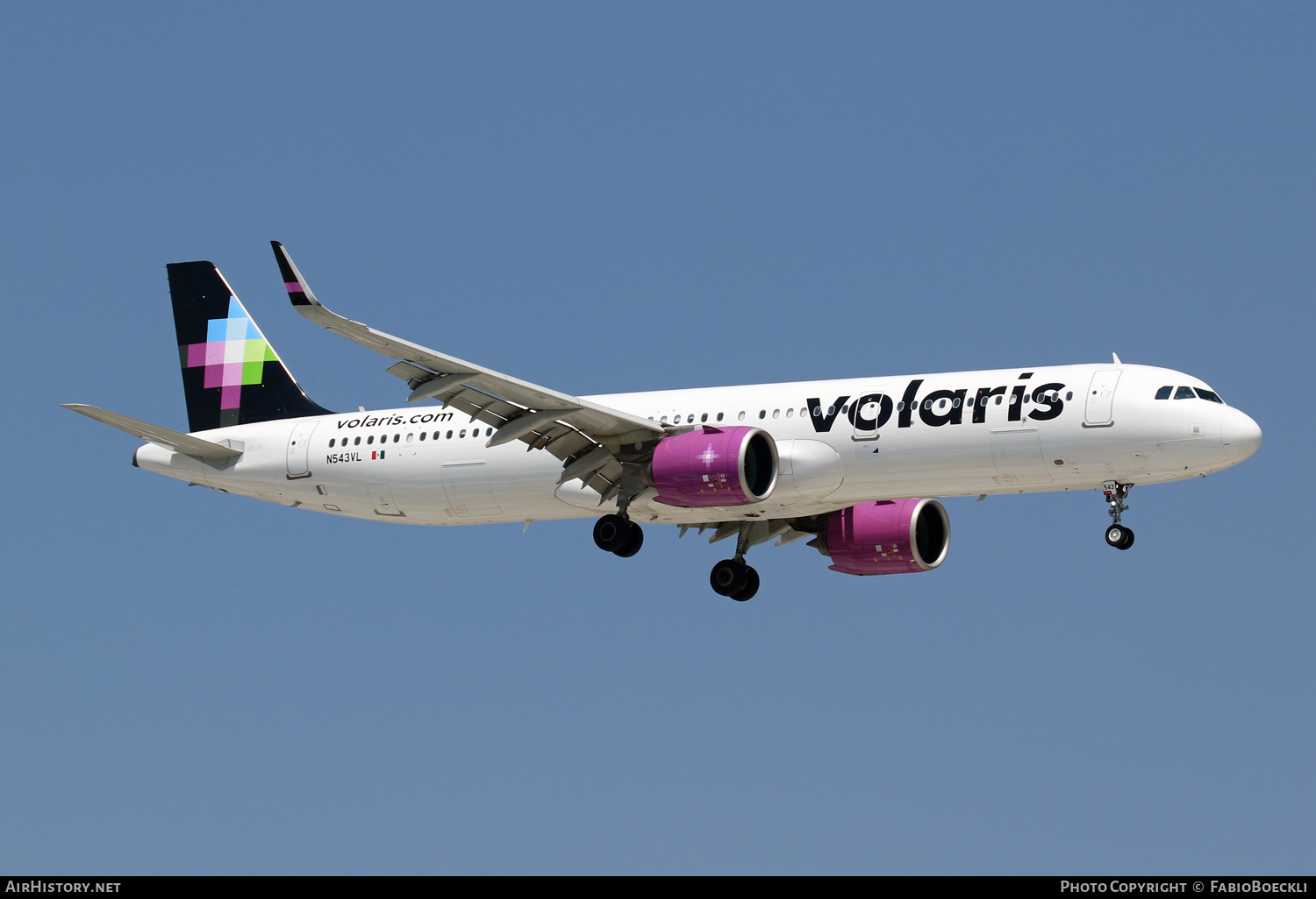 Aircraft Photo of N543VL | Airbus A321-271N | Volaris | AirHistory.net #526350