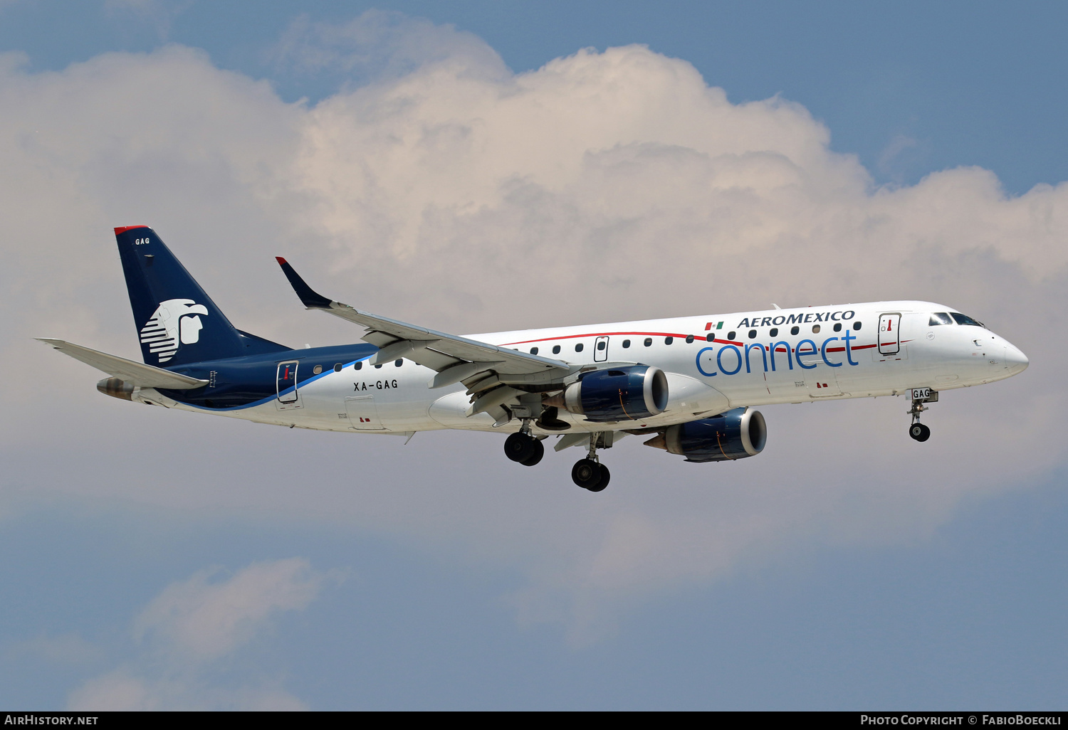 Aircraft Photo of XA-GAG | Embraer 190AR (ERJ-190-100IGW) | AeroMéxico Connect | AirHistory.net #526354