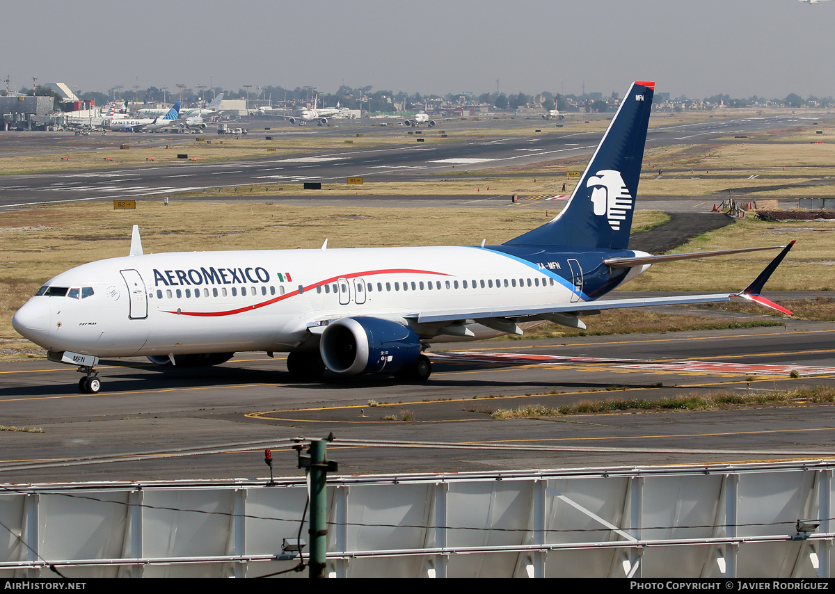 Aircraft Photo of XA-MFN | Boeing 737-8 Max 8 | AeroMéxico | AirHistory.net #526386