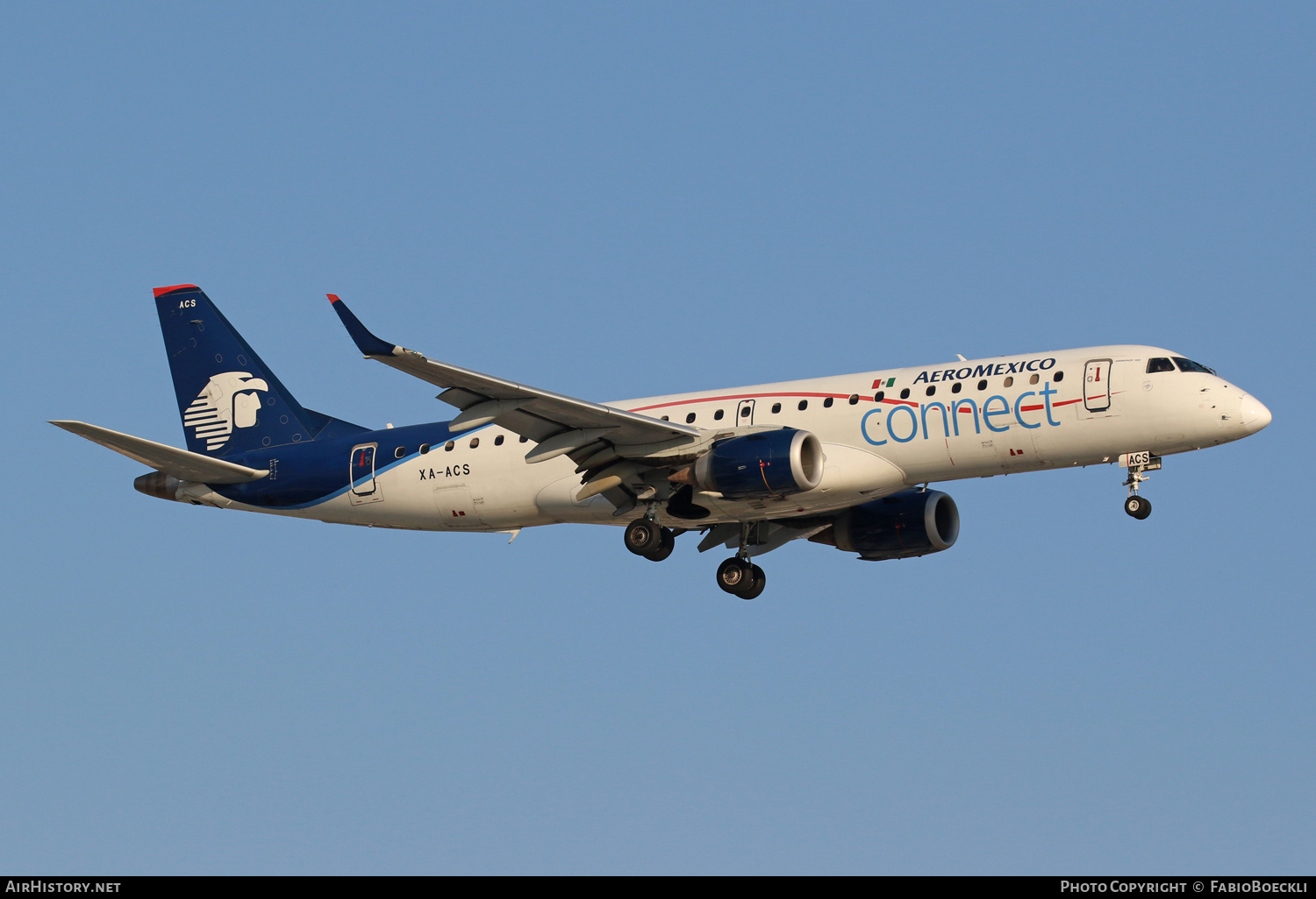 Aircraft Photo of XA-ACS | Embraer 190LR (ERJ-190-100LR) | AeroMéxico Connect | AirHistory.net #526390