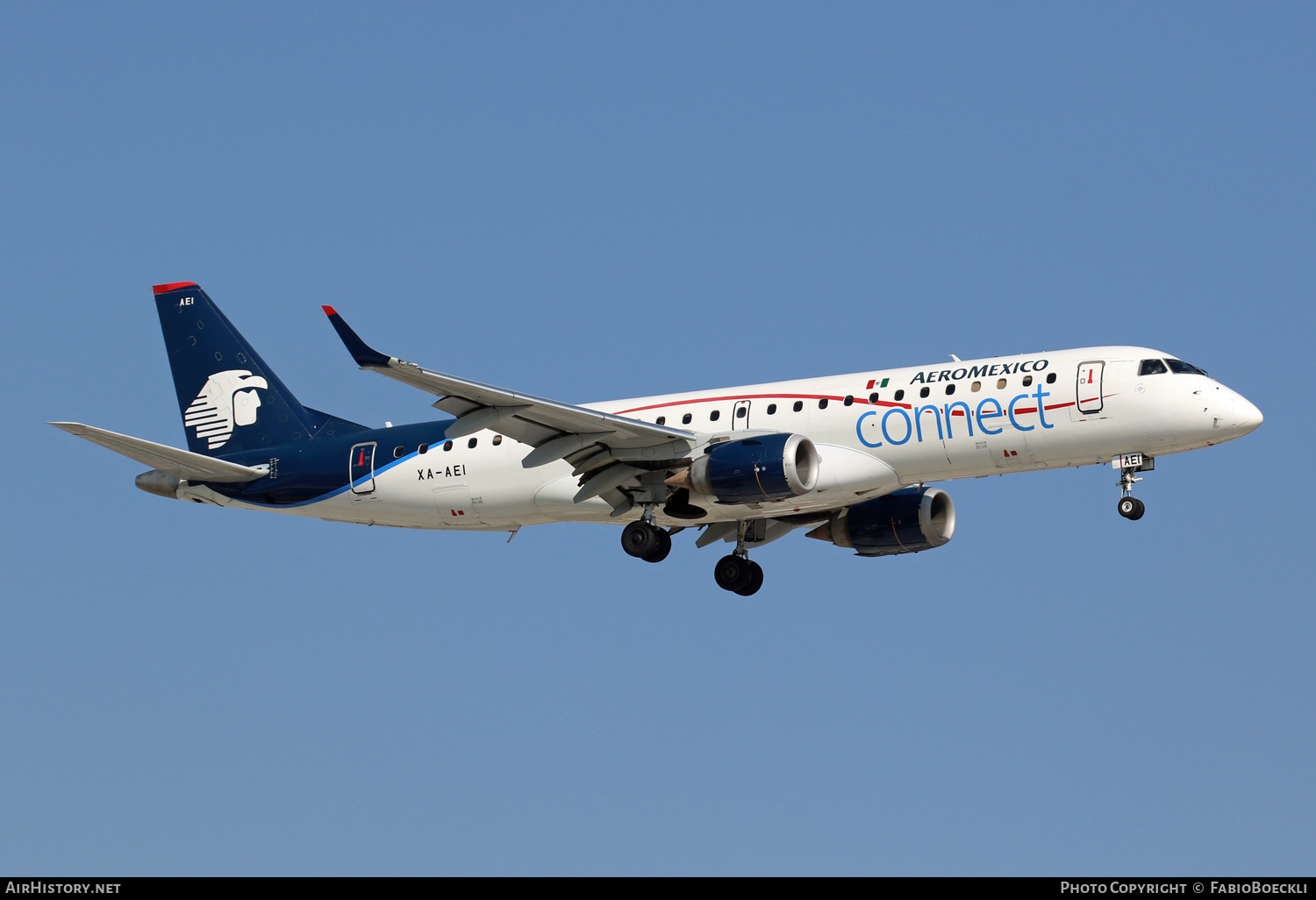 Aircraft Photo of XA-AEI | Embraer 190AR (ERJ-190-100IGW) | AeroMéxico Connect | AirHistory.net #526394