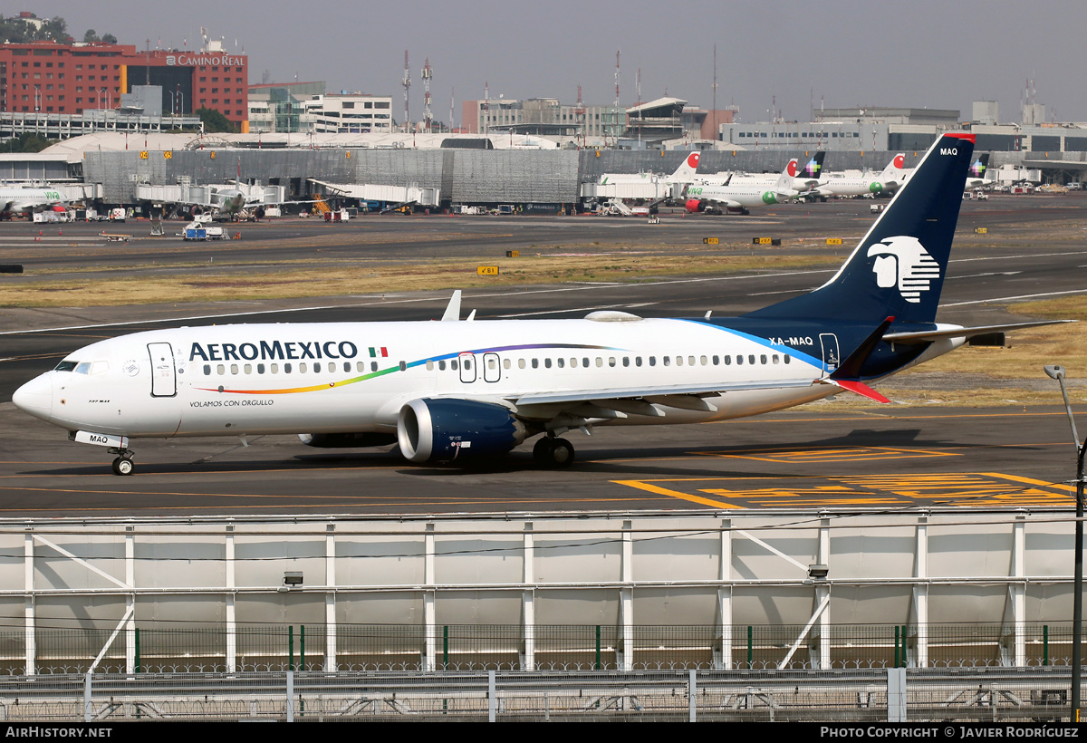 Aircraft Photo of XA-MAQ | Boeing 737-8 Max 8 | AeroMéxico | AirHistory.net #526409
