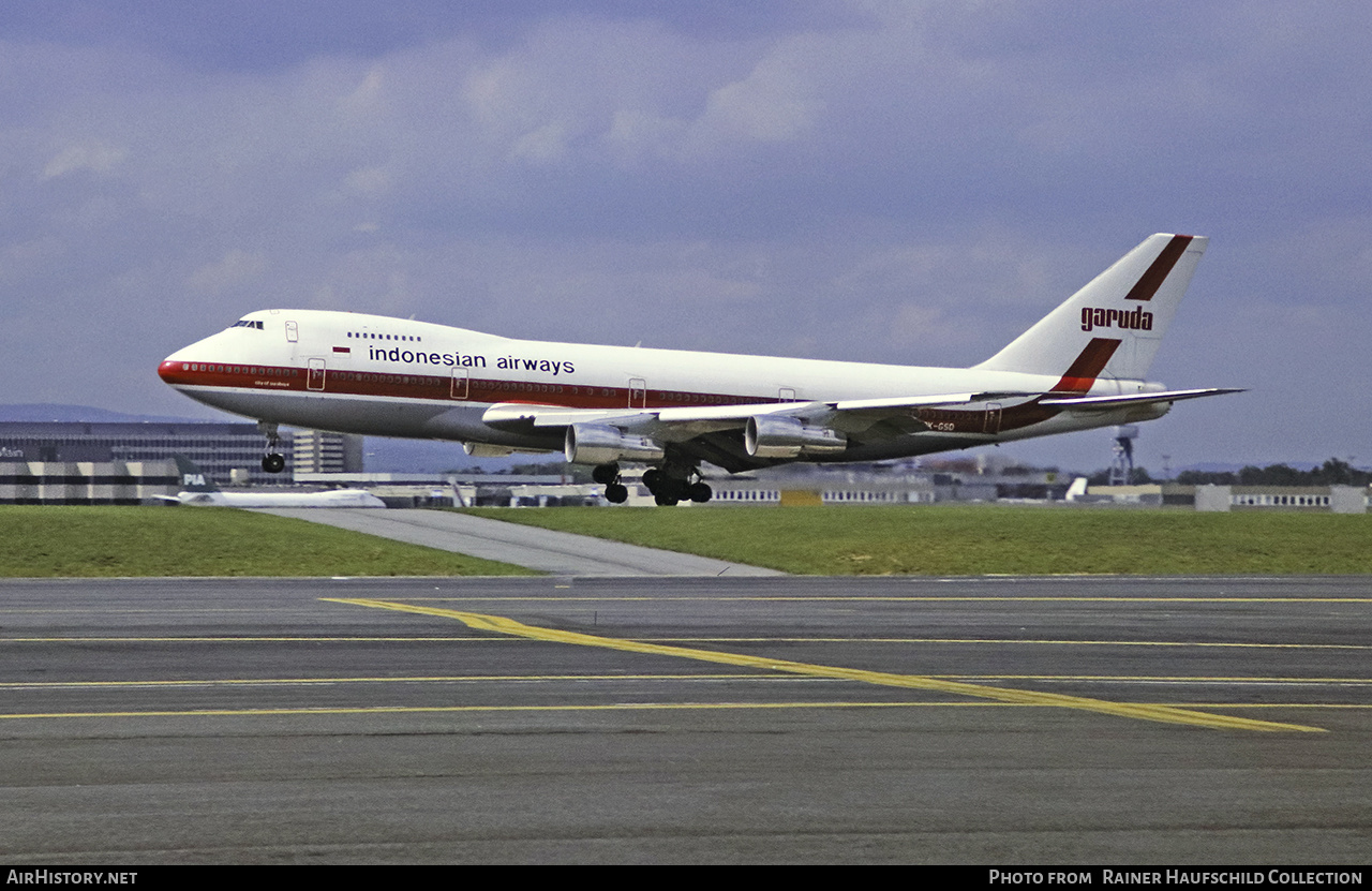 Aircraft Photo of PK-GSD | Boeing 747-2U3B | Garuda Indonesian Airways | AirHistory.net #526439