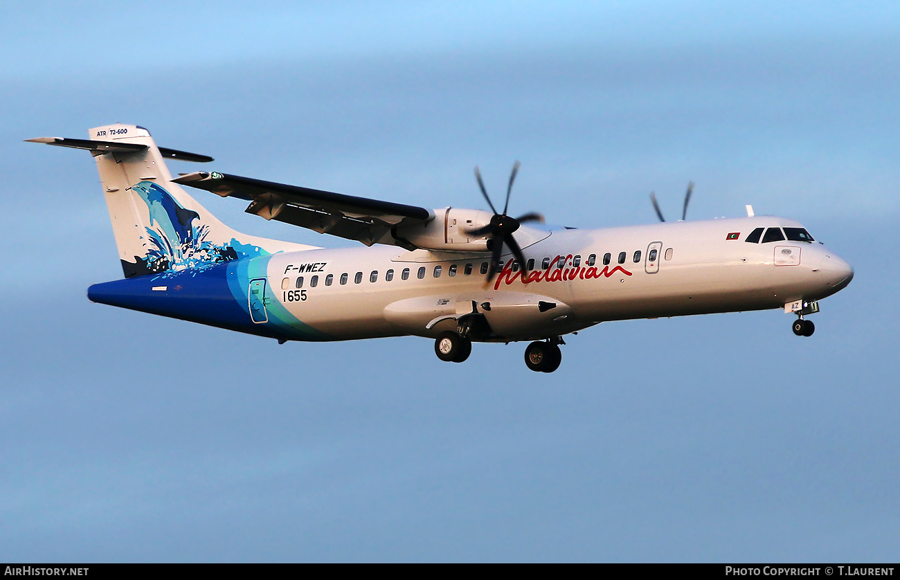 Aircraft Photo of F-WWEZ | ATR ATR-72-600 (ATR-72-212A) | Maldivian | AirHistory.net #526474