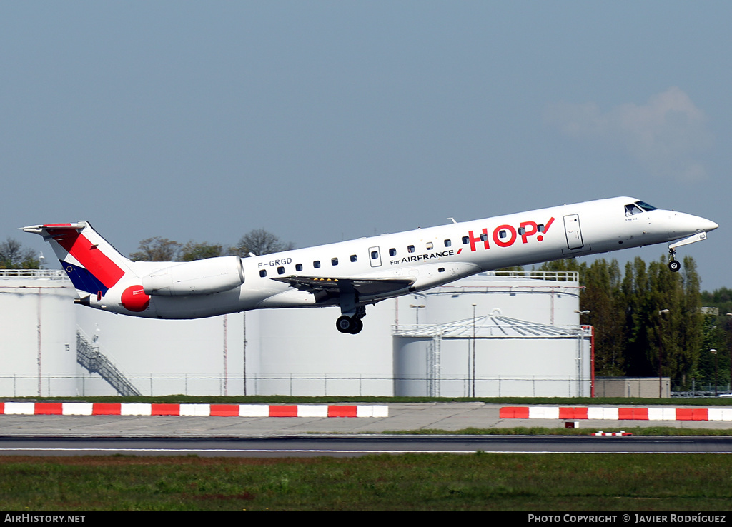 Aircraft Photo of F-GRGD | Embraer ERJ-145EU (EMB-145EU) | Hop! | AirHistory.net #526484