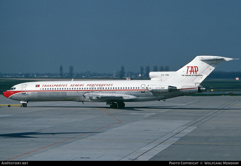 Aircraft Photo of CS-TBS | Boeing 727-282/Adv | TAP - Transportes Aéreos Portugueses | AirHistory.net #526492