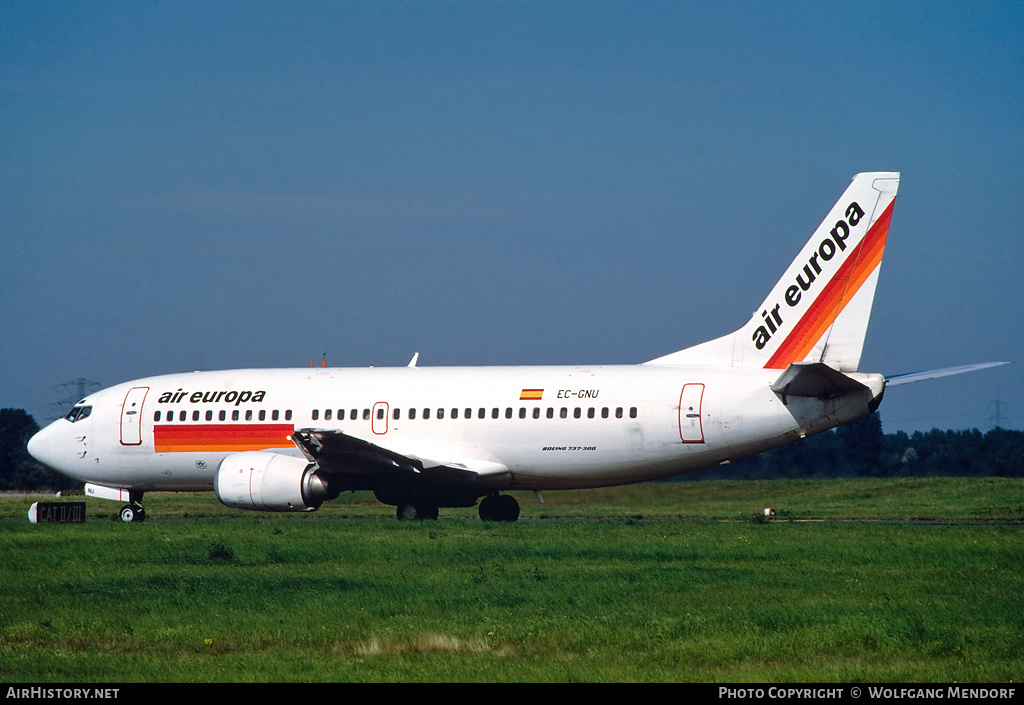 Aircraft Photo of EC-GNU | Boeing 737-36Q | Air Europa | AirHistory.net #526501