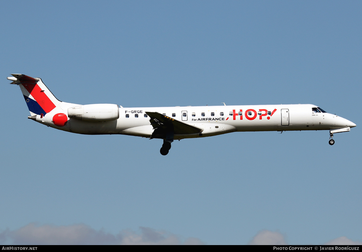 Aircraft Photo of F-GRGE | Embraer ERJ-145EP (EMB-145EP) | Hop! | AirHistory.net #526505