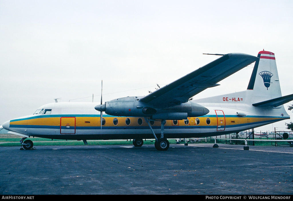 Aircraft Photo of OE-HLA | Fokker F27-200 Friendship | WDL Flugdienst | AirHistory.net #526506