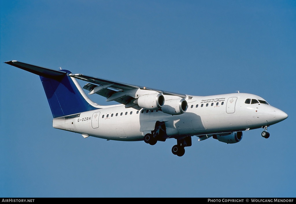 Aircraft Photo of G-OZRH | British Aerospace BAe-146-200 | Flightline | AirHistory.net #526638