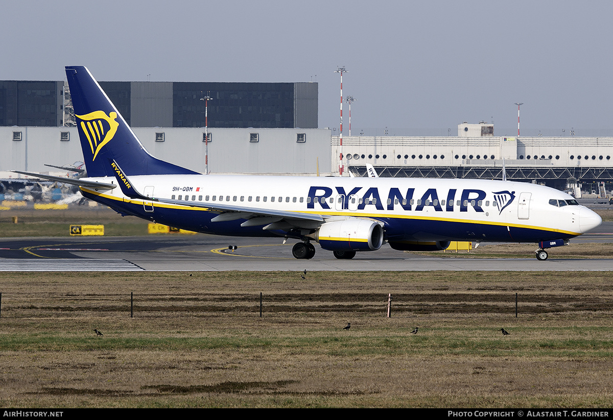 Aircraft Photo of 9H-QBM | Boeing 737-8AS | Ryanair | AirHistory.net #526662