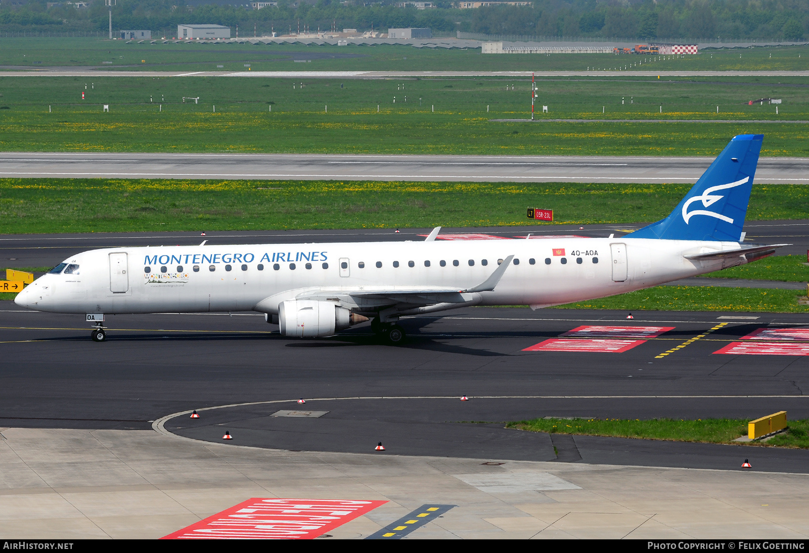 Aircraft Photo of 4O-AOA | Embraer 195LR (ERJ-190-200LR) | Montenegro Airlines | AirHistory.net #526782