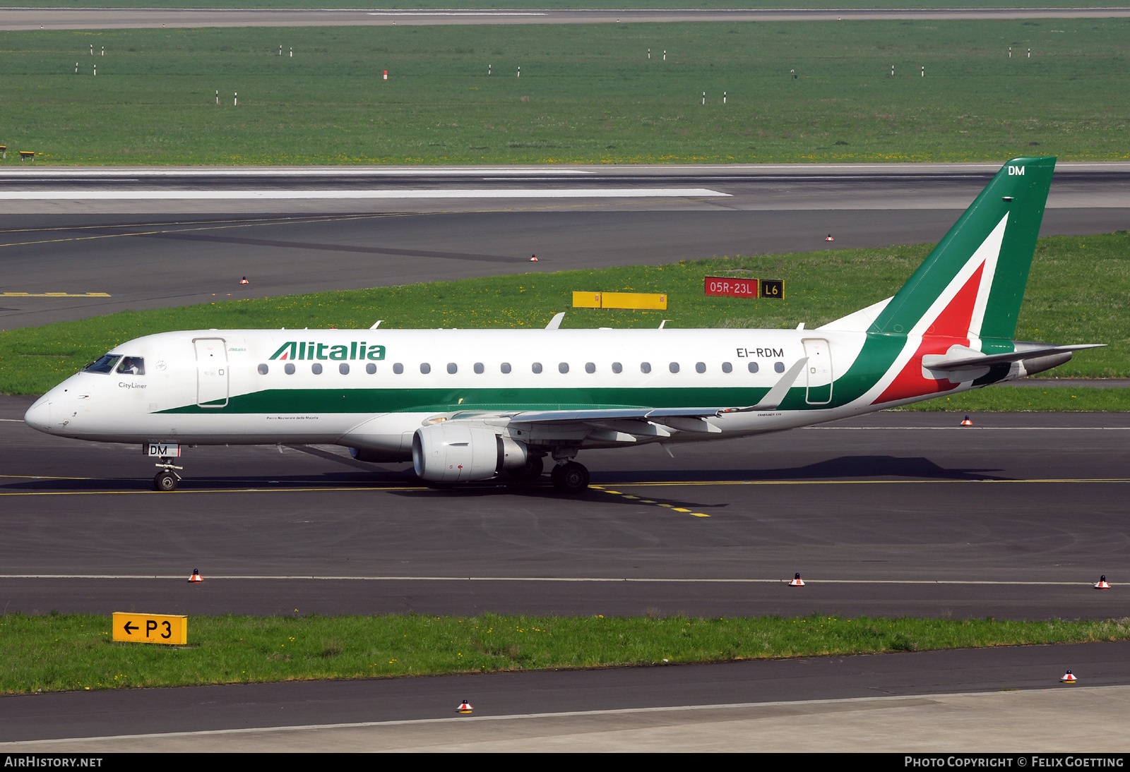 Aircraft Photo of EI-RDM | Embraer 175STD (ERJ-170-200STD) | Alitalia CityLiner | AirHistory.net #526798