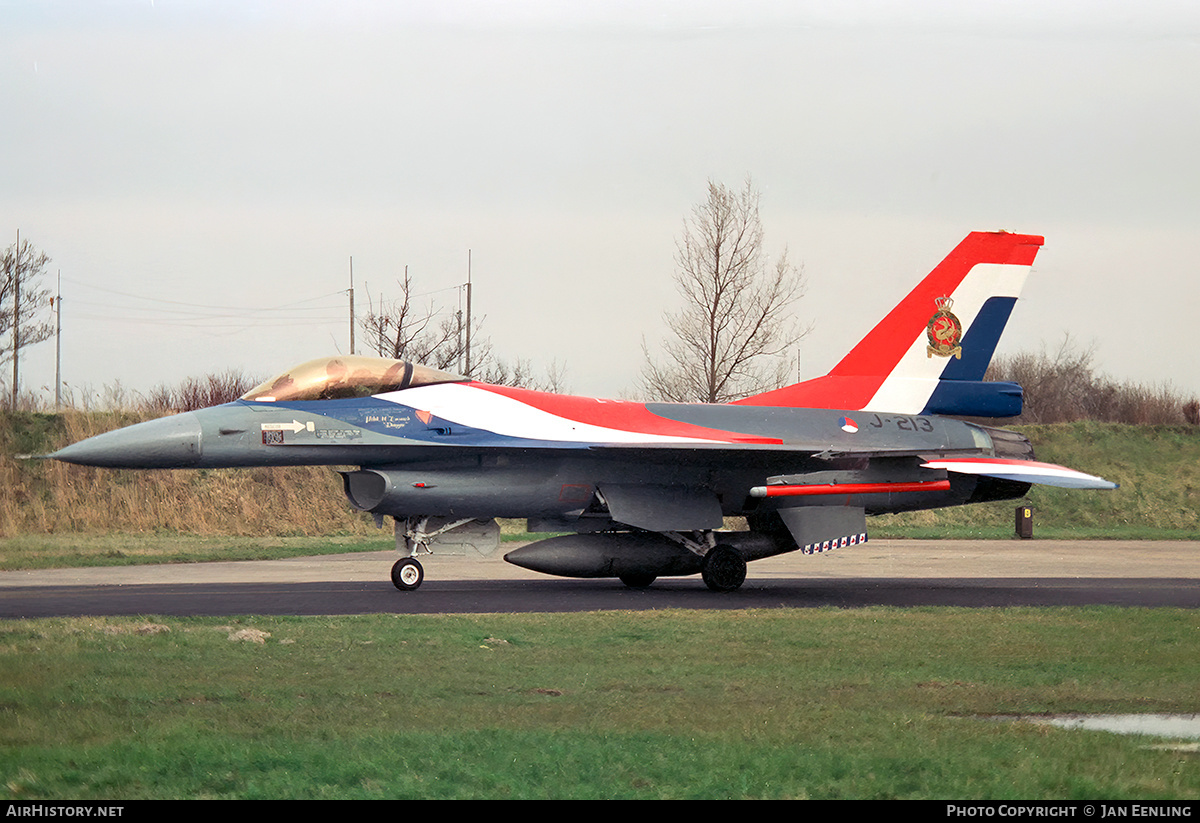 Aircraft Photo of J-213 | General Dynamics F-16A Fighting Falcon | Netherlands - Air Force | AirHistory.net #526820