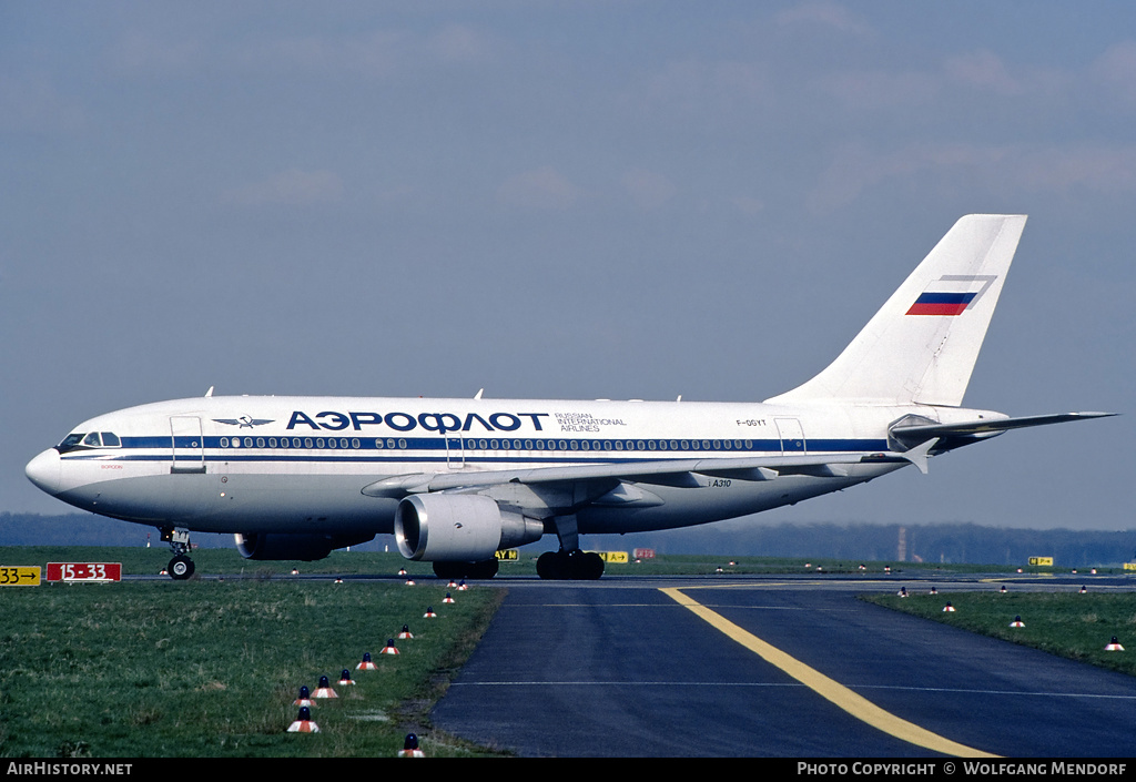 Aircraft Photo of F-OGYT | Airbus A310-324 | Aeroflot - Russian International Airlines | AirHistory.net #526891