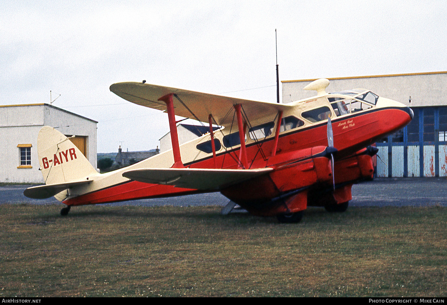 Aircraft Photo of G-AIYR | De Havilland D.H. 89A Dragon Rapide | Land's End Aero Club | AirHistory.net #526934