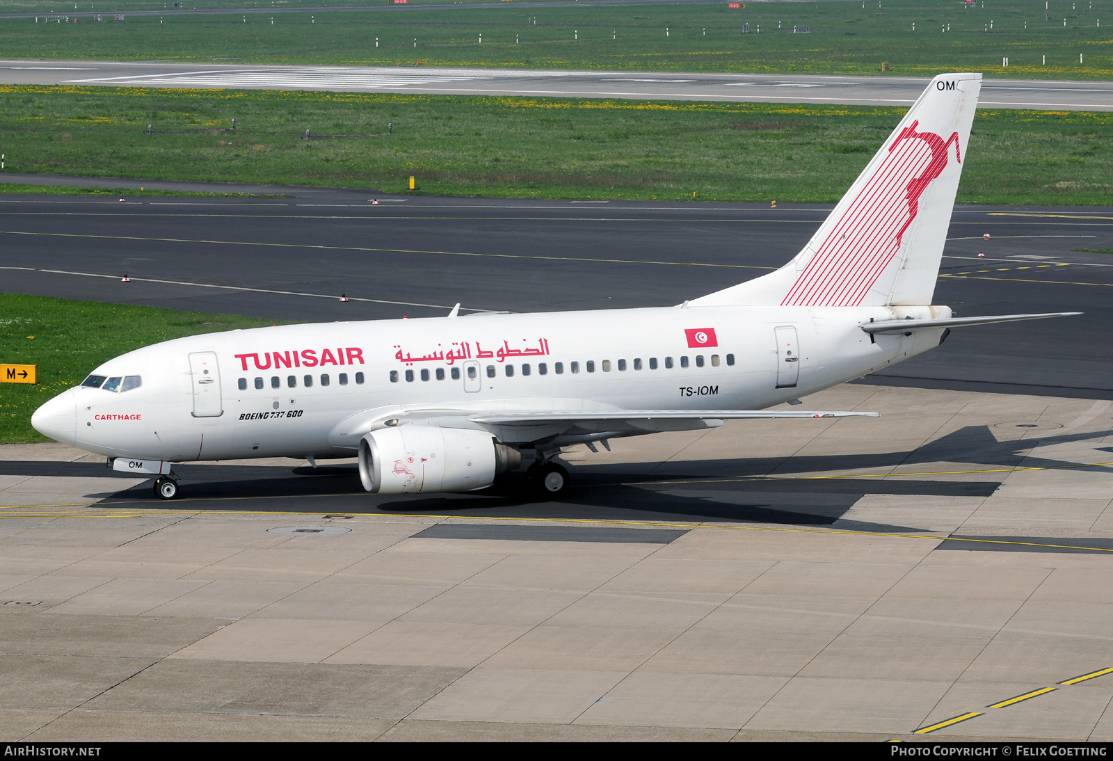 Aircraft Photo of TS-IOM | Boeing 737-6H3 | Tunisair | AirHistory.net #526966
