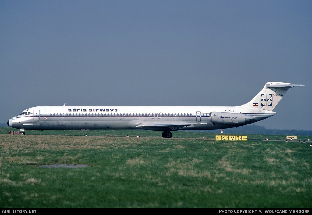 Aircraft Photo of YU-AJZ | McDonnell Douglas MD-81 (DC-9-81) | Adria Airways | AirHistory.net #526994