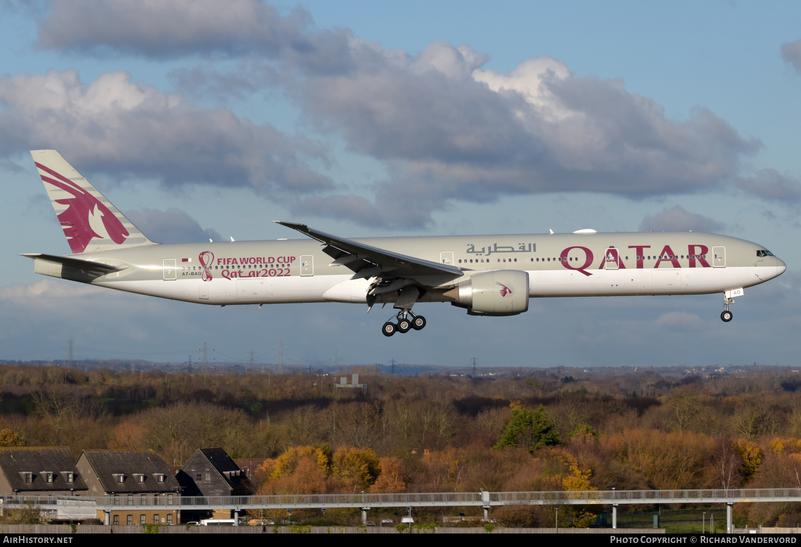 Aircraft Photo of A7-BAO | Boeing 777-3DZ/ER | Qatar Airways | AirHistory.net #527000
