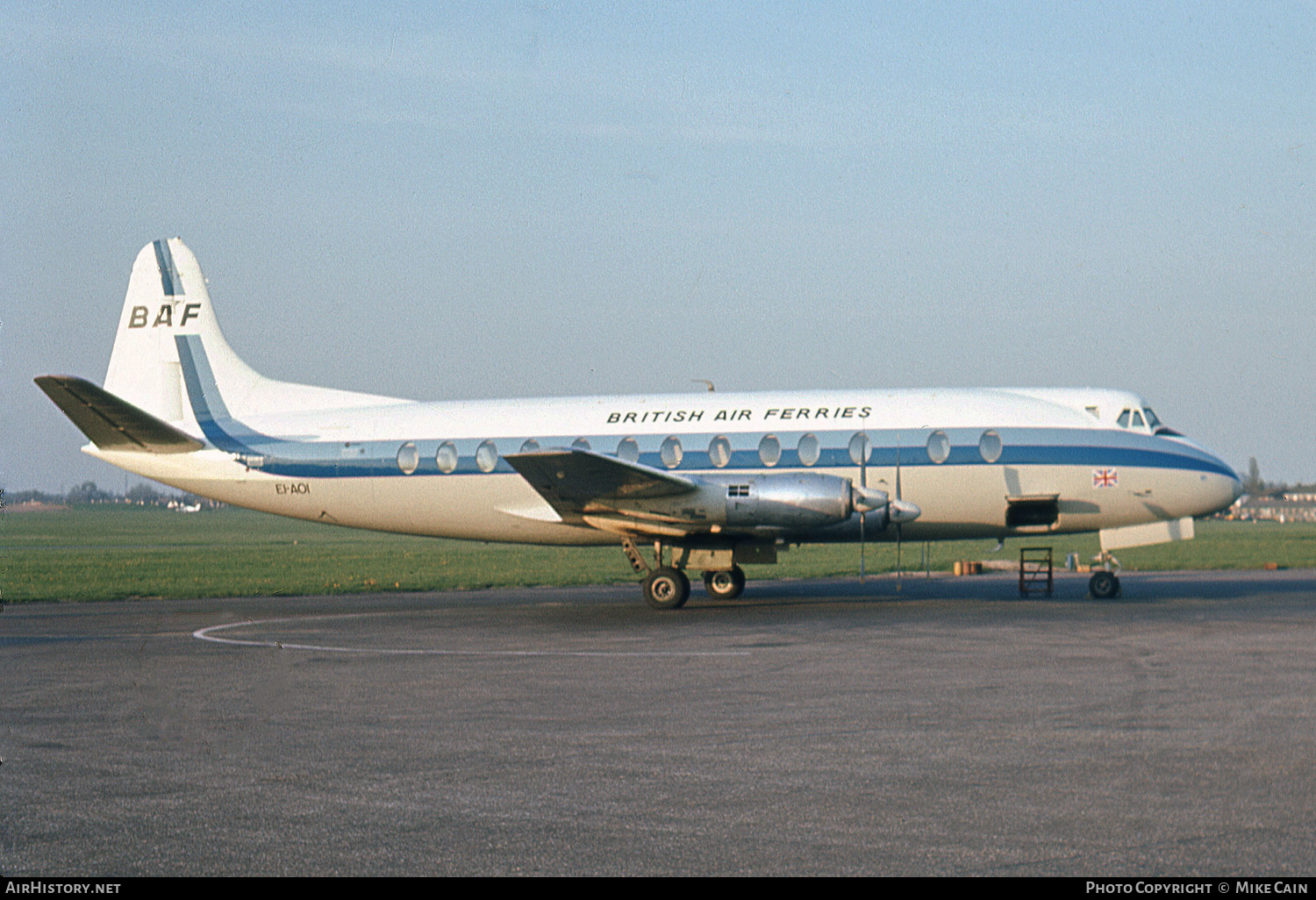 Aircraft Photo of EI-AOI | Vickers 803 Viscount | British Air Ferries - BAF | AirHistory.net #527022