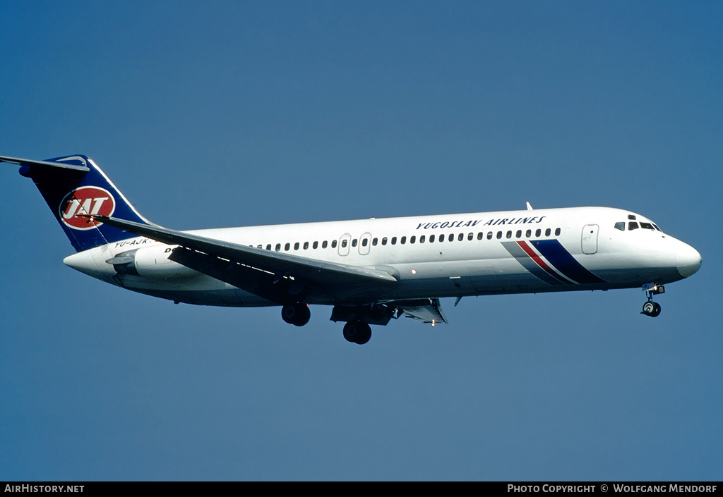 Aircraft Photo of YU-AJK | McDonnell Douglas DC-9-32 | JAT Yugoslav Airlines - Jugoslovenski Aerotransport | AirHistory.net #527036