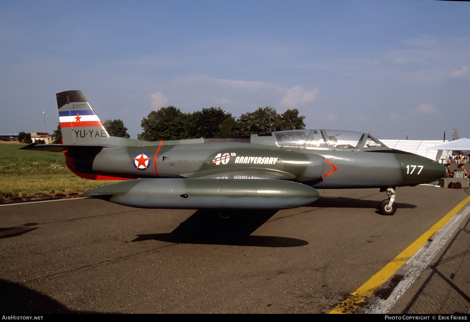 Aircraft Photo of YU-YAE / 23177 | Soko G-2A Galeb | Yugoslavia - Air Force | AirHistory.net #527055