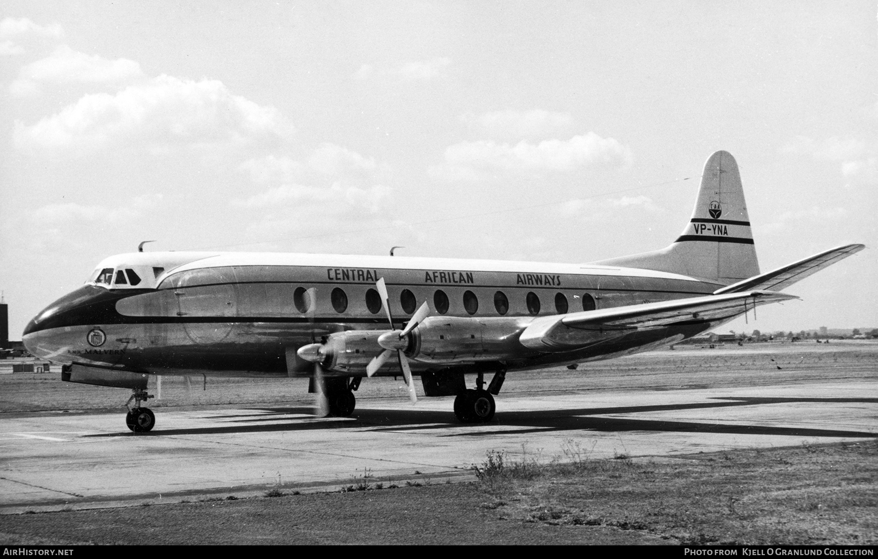 Aircraft Photo of VP-YNA | Vickers 748D Viscount | Central African Airways - CAA | AirHistory.net #527075