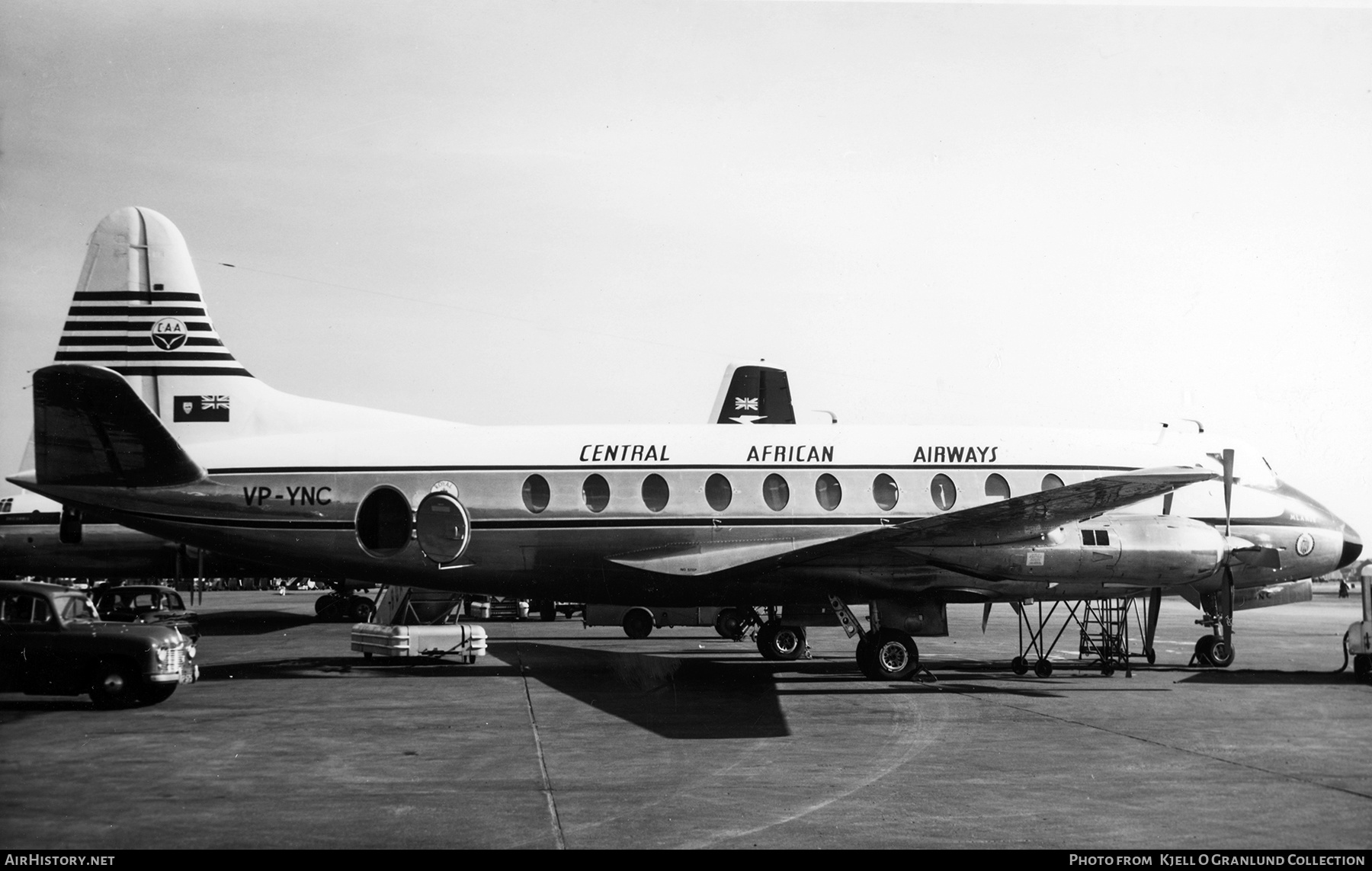 Aircraft Photo of VP-YNC | Vickers 748D Viscount | Central African Airways - CAA | AirHistory.net #527089