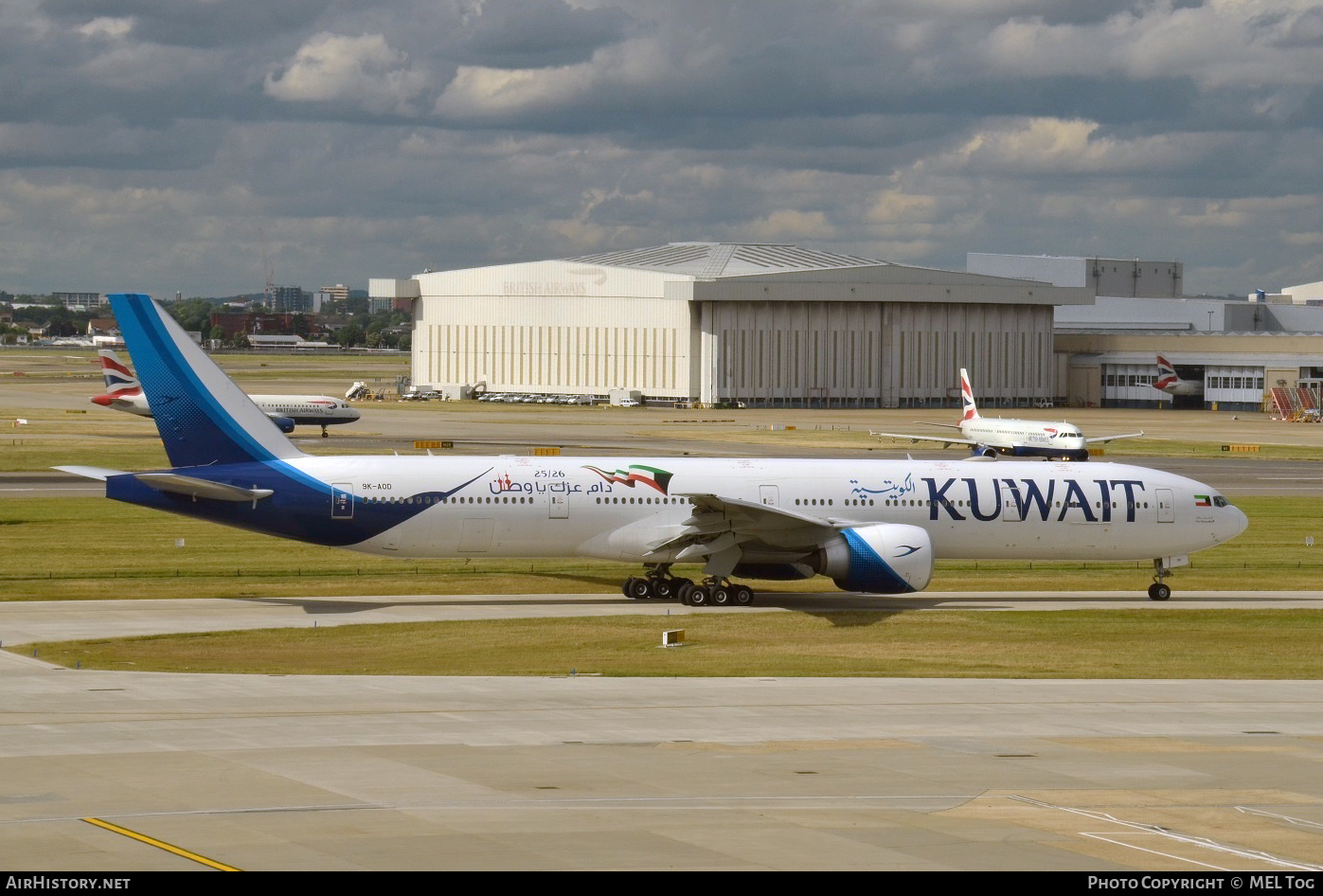 Aircraft Photo of 9K-AOD | Boeing 777-300/ER | Kuwait Airways | AirHistory.net #527094