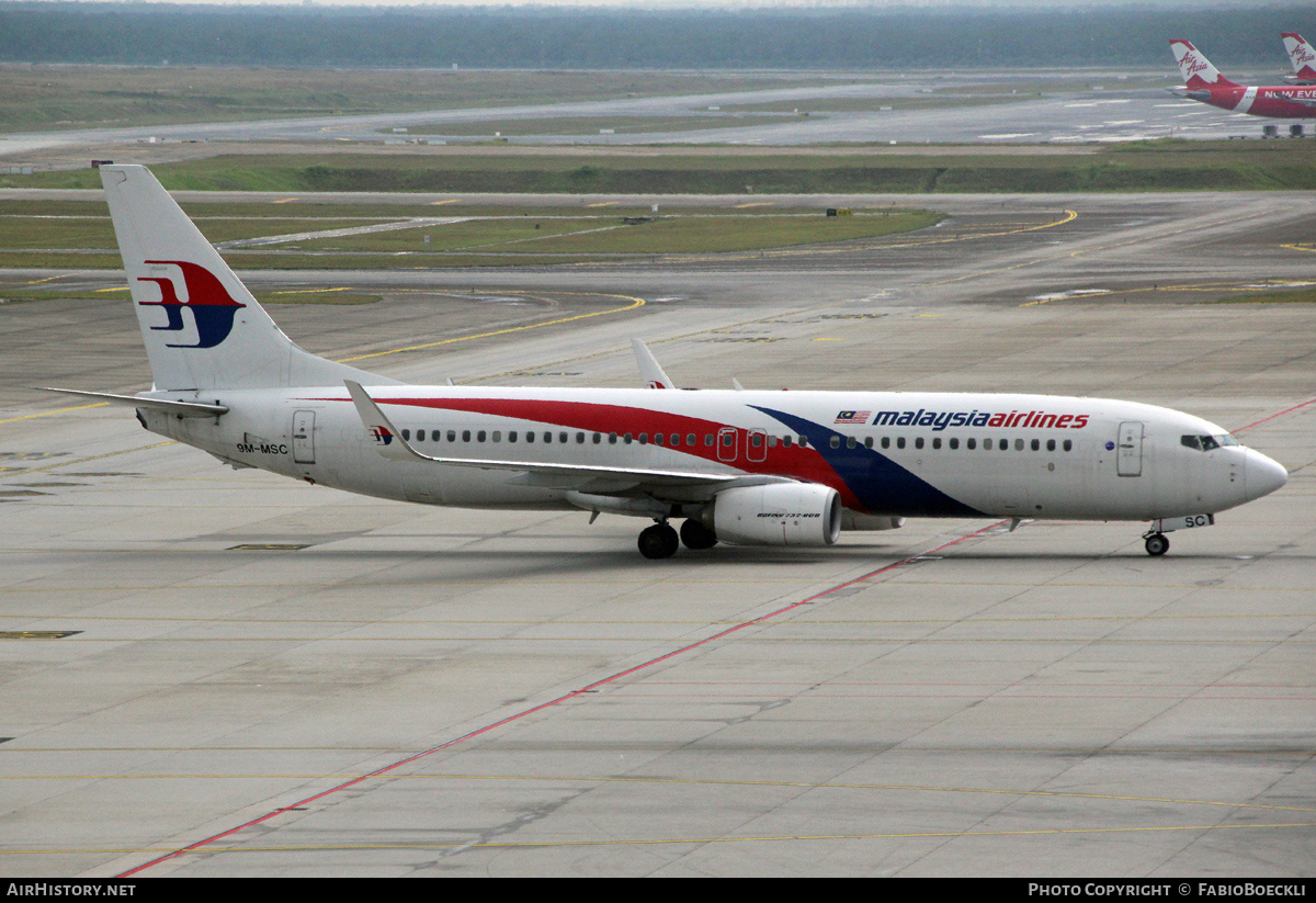 Aircraft Photo of 9M-MSC | Boeing 737-8H6 | Malaysia Airlines | AirHistory.net #527097