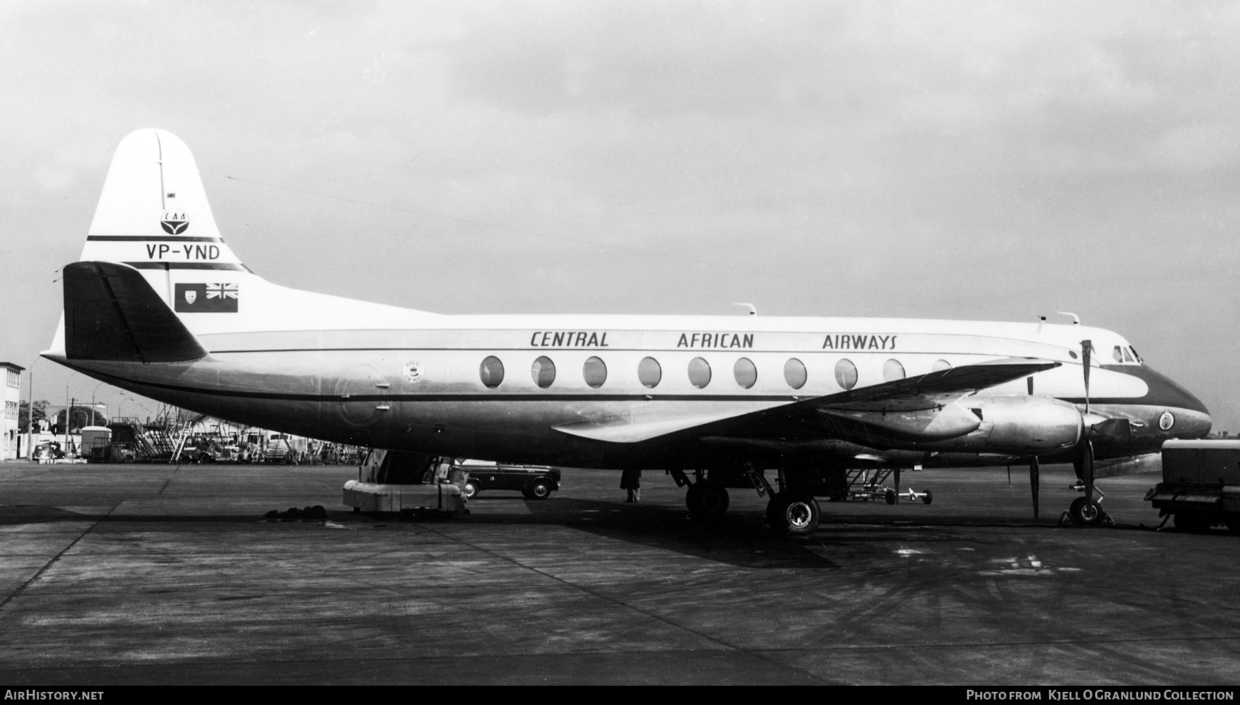 Aircraft Photo of VP-YND | Vickers 748D Viscount | Central African Airways - CAA | AirHistory.net #527098