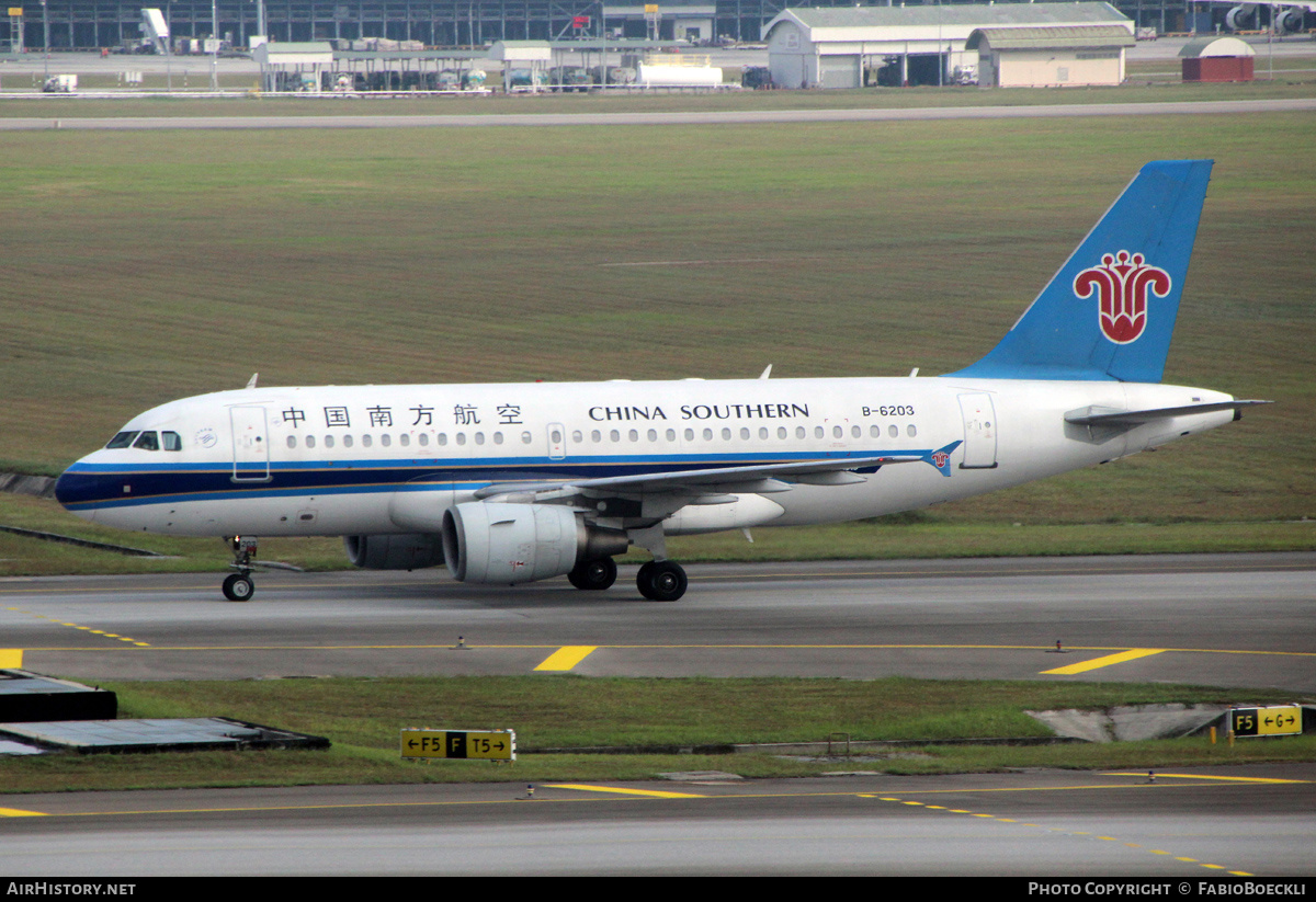 Aircraft Photo of B-6203 | Airbus A319-115 | China Southern Airlines | AirHistory.net #527114