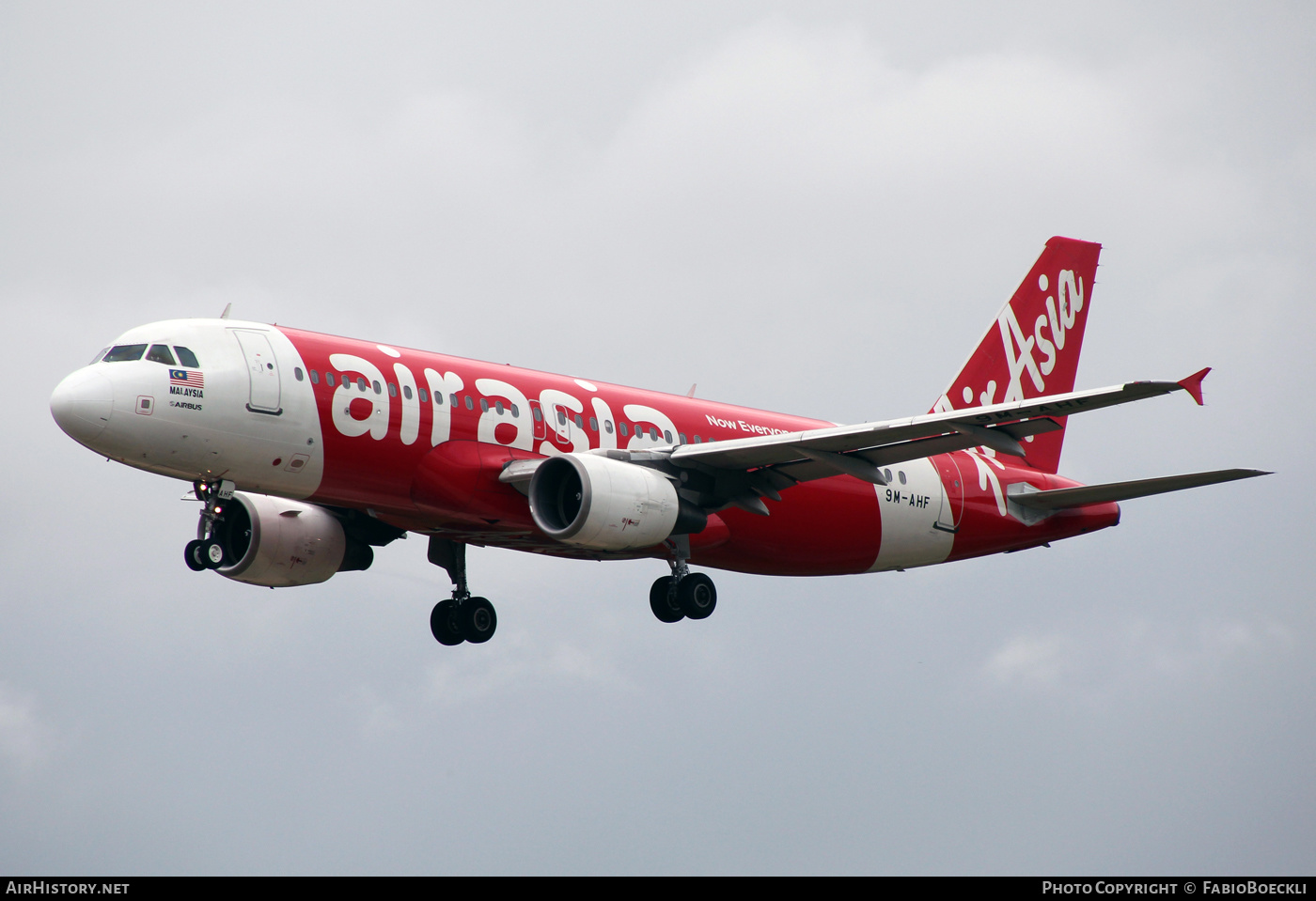 Aircraft Photo of 9M-AHF | Airbus A320-216 | AirAsia | AirHistory.net #527115