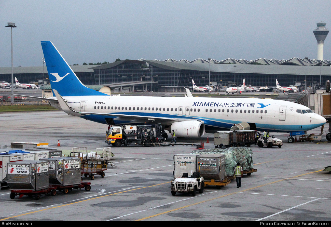 Aircraft Photo of B-5846 | Boeing 737-85C | Xiamen Airlines | AirHistory.net #527118