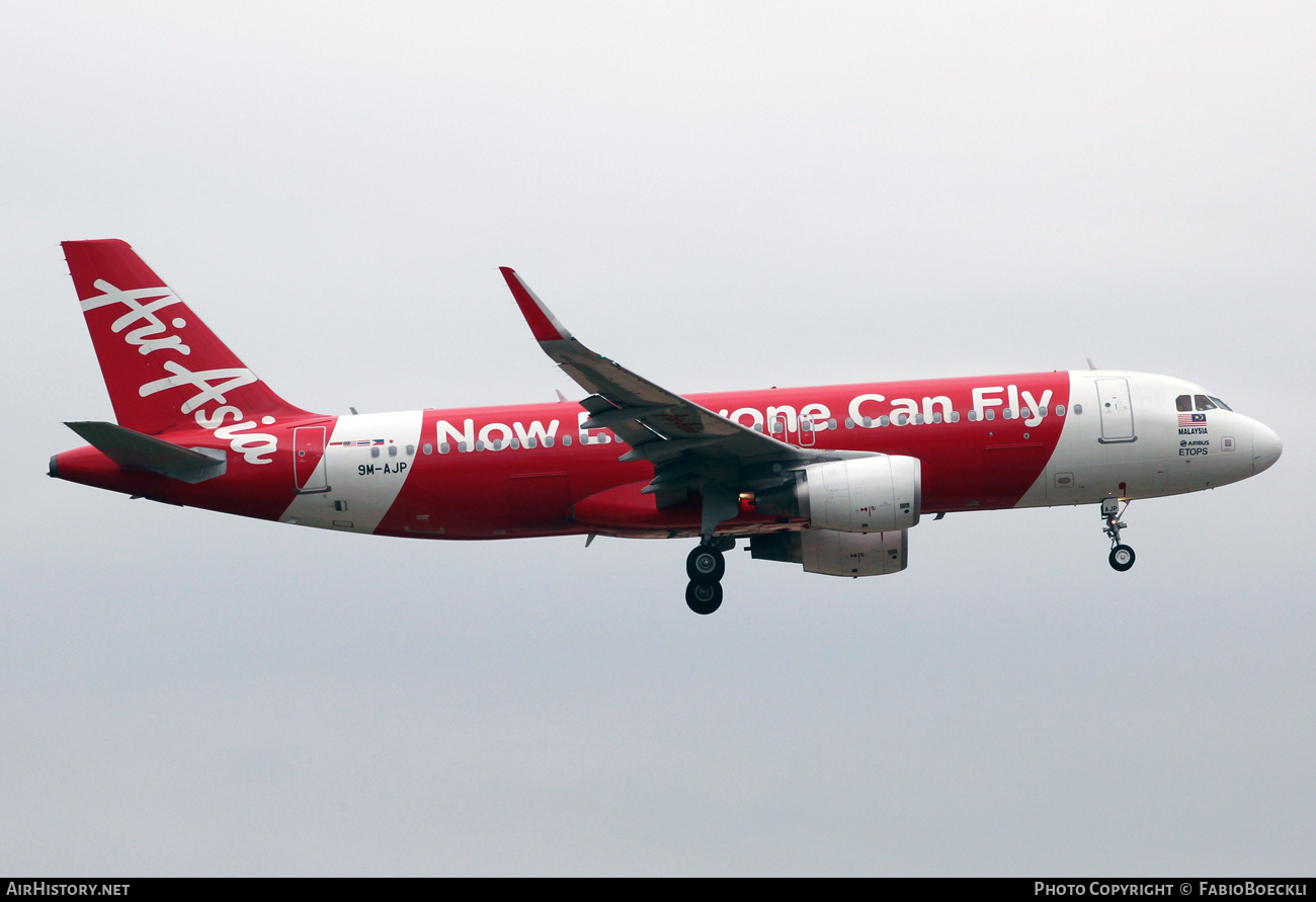 Aircraft Photo of 9M-AJP | Airbus A320-216 | AirAsia | AirHistory.net #527120