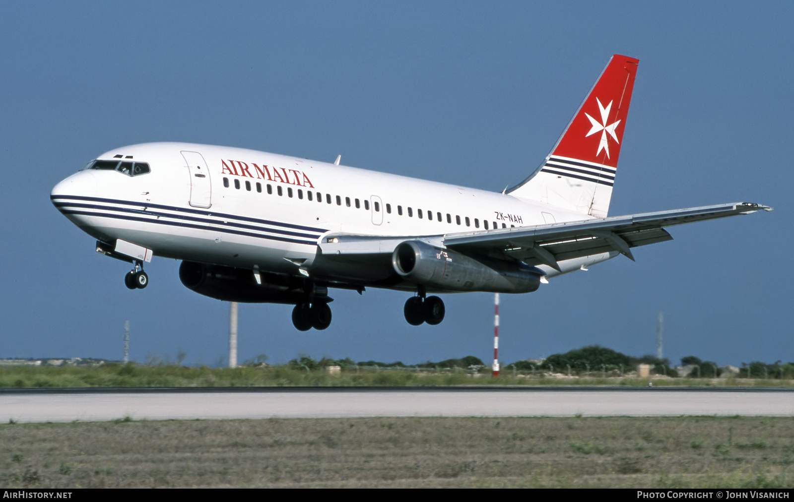 Aircraft Photo of ZK-NAH | Boeing 737-2Y5/Adv | Air Malta | AirHistory.net #527147