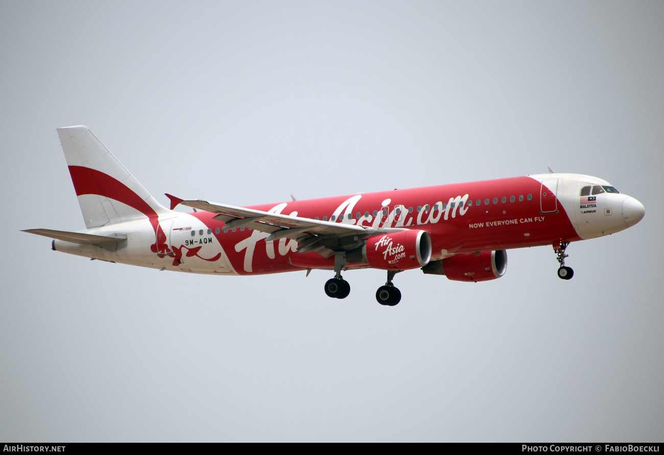 Aircraft Photo of 9M-AQM | Airbus A320-216 | AirAsia | AirHistory.net #527176