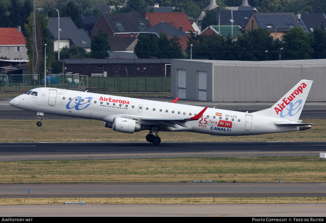Aircraft Photo of EC-LFZ | Embraer 195LR (ERJ-190-200LR) | Air Europa Express | AirHistory.net #527182