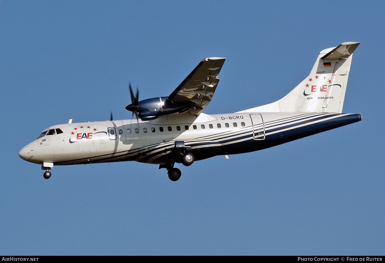 Aircraft Photo of D-BCRQ | ATR ATR-42-300 | EAE - European Air Express | AirHistory.net #527183