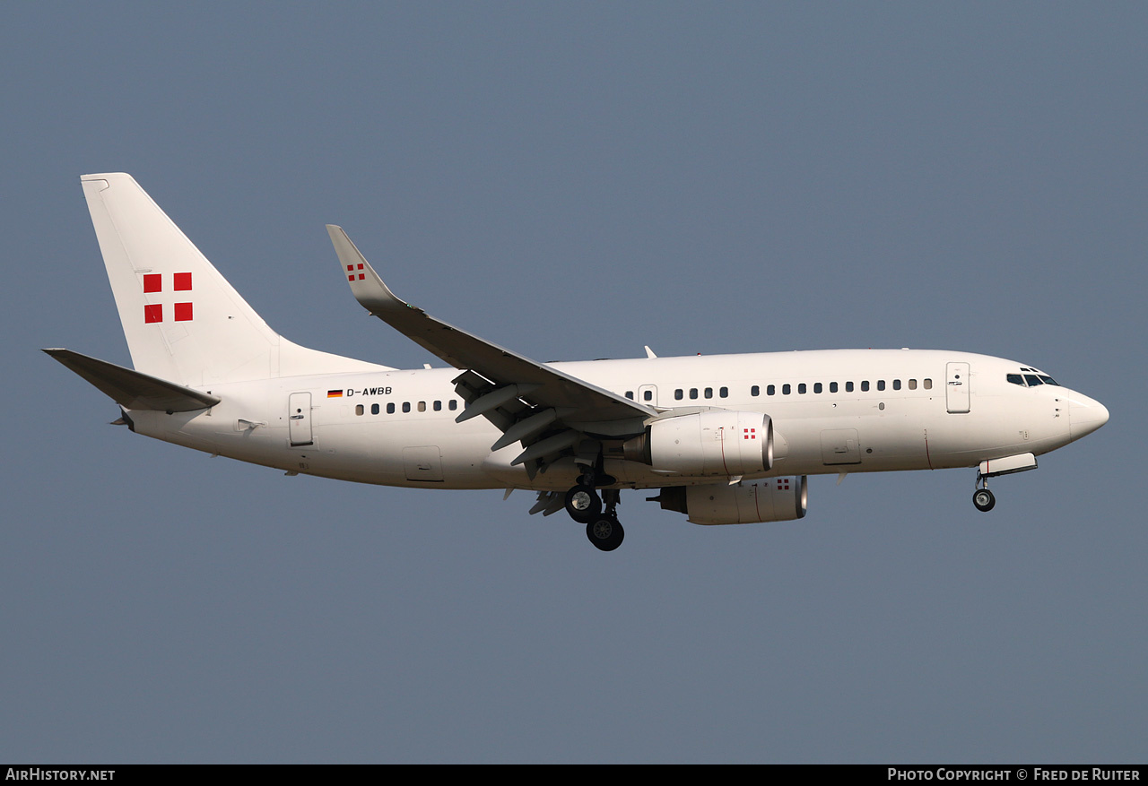 Aircraft Photo of D-AWBB | Boeing 737-7CN BBJ | PrivatAir | AirHistory.net #527211