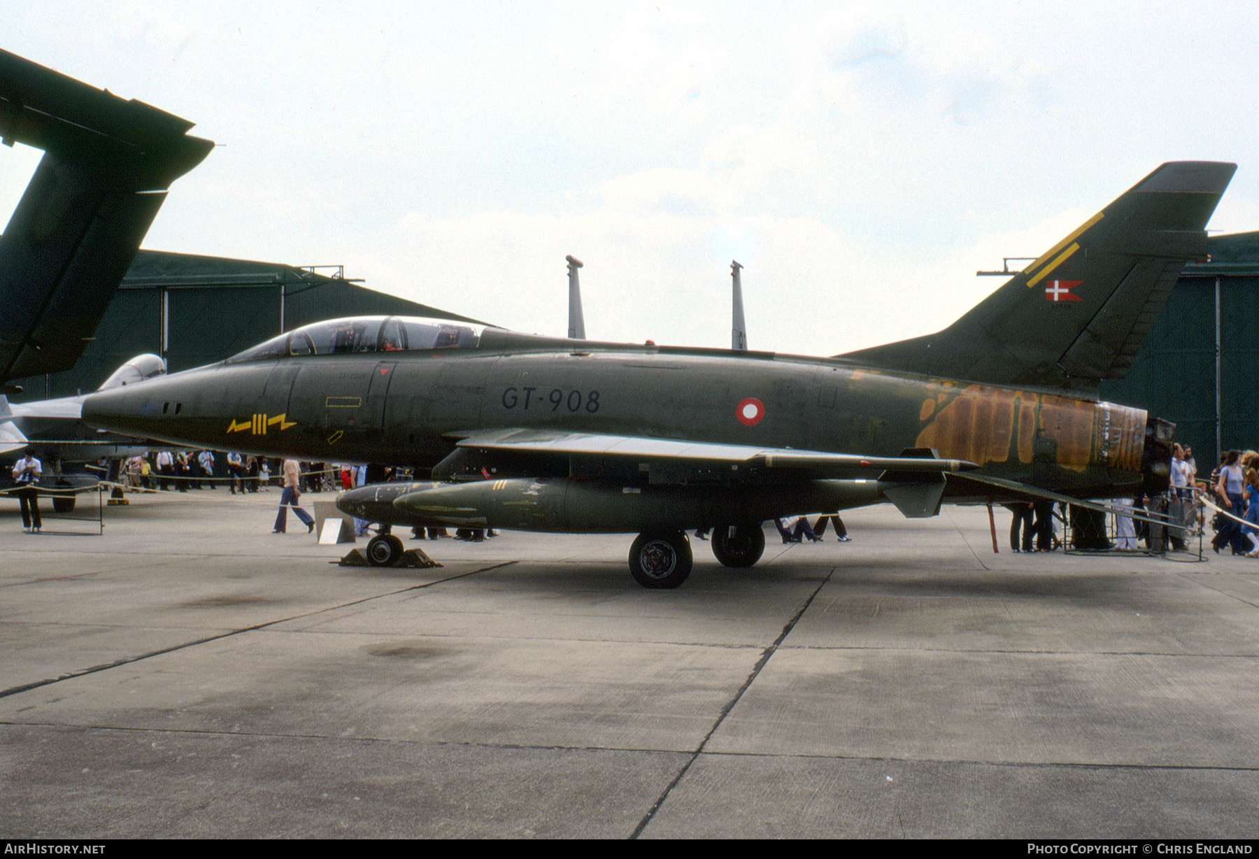 Aircraft Photo of GT-908 | North American TF-100F Super Sabre | Denmark - Air Force | AirHistory.net #527218