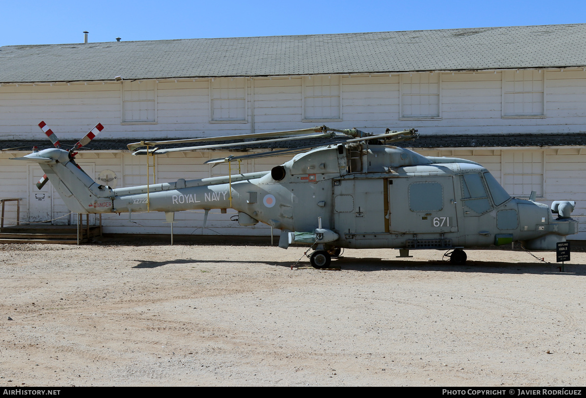 Aircraft Photo of XZ722 | Westland WG-13 Lynx HMA8DAS | UK - Navy | AirHistory.net #527226