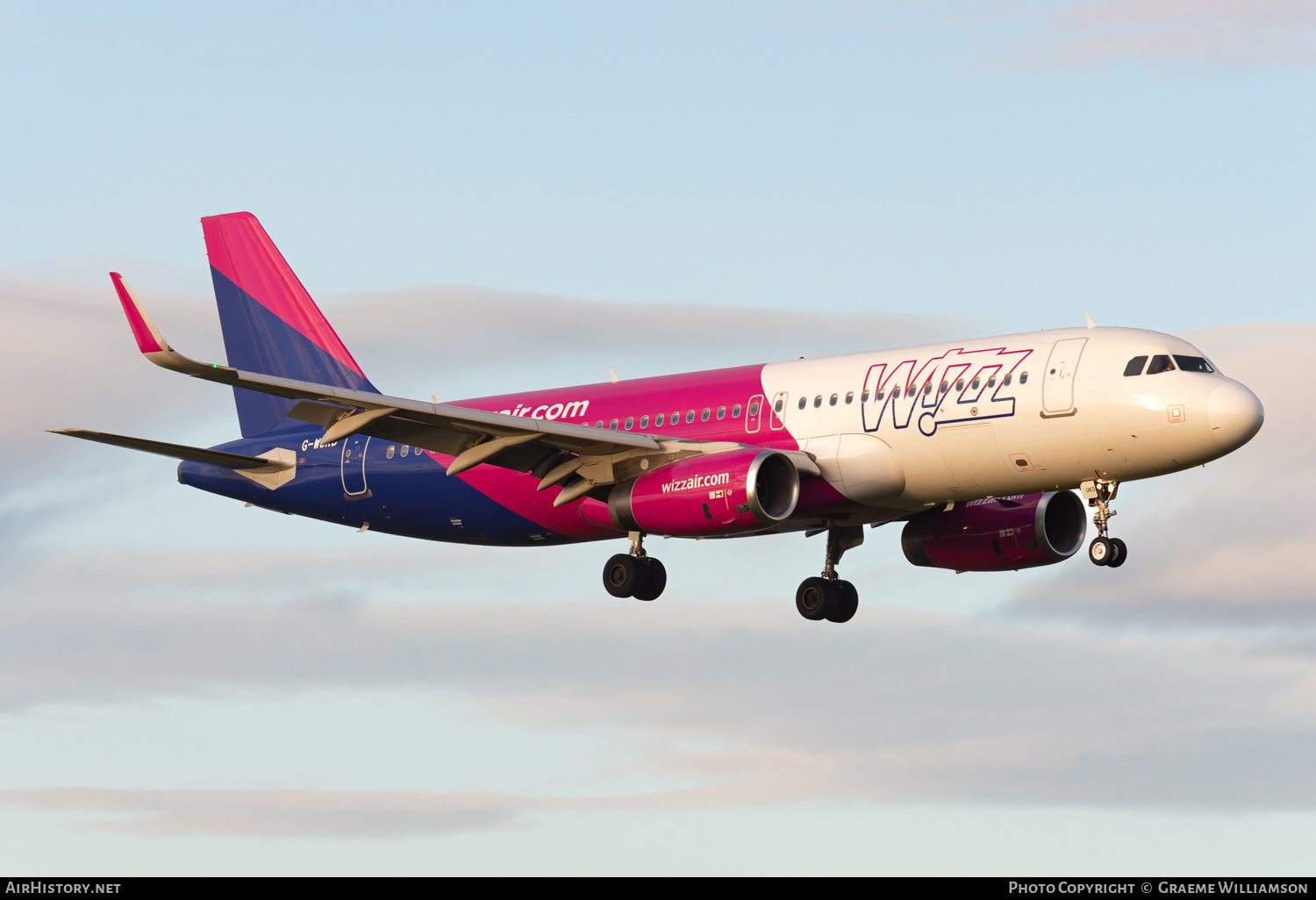 Aircraft Photo of G-WUKD | Airbus A320-232 | Wizz Air | AirHistory.net #527266