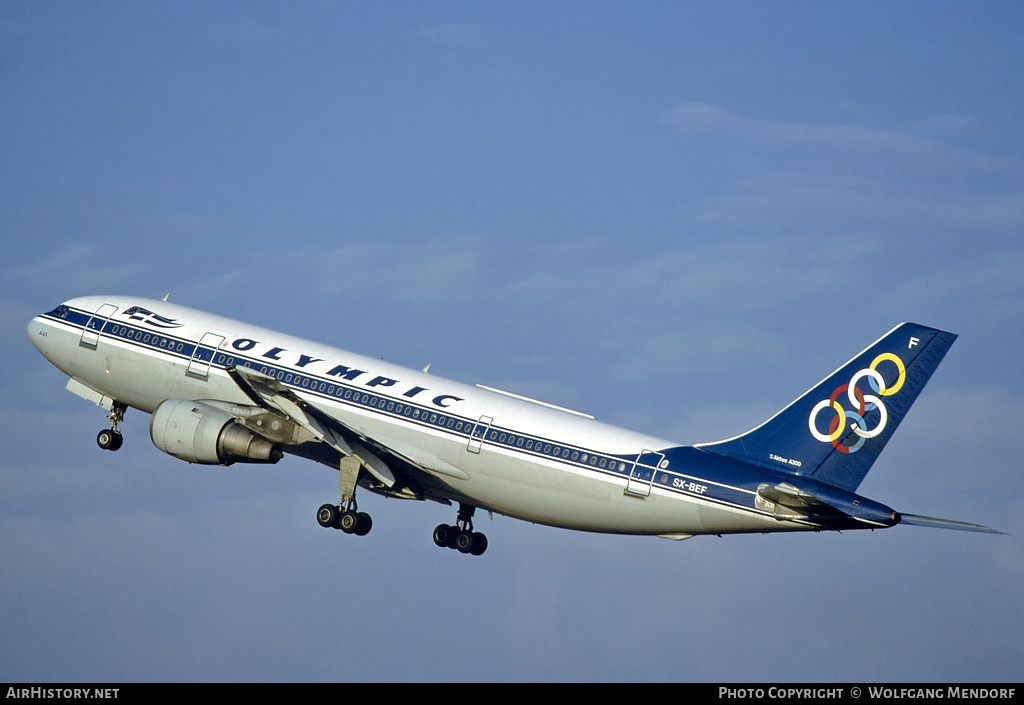 Aircraft Photo of SX-BEF | Airbus A300B4-103 | Olympic | AirHistory.net #527289