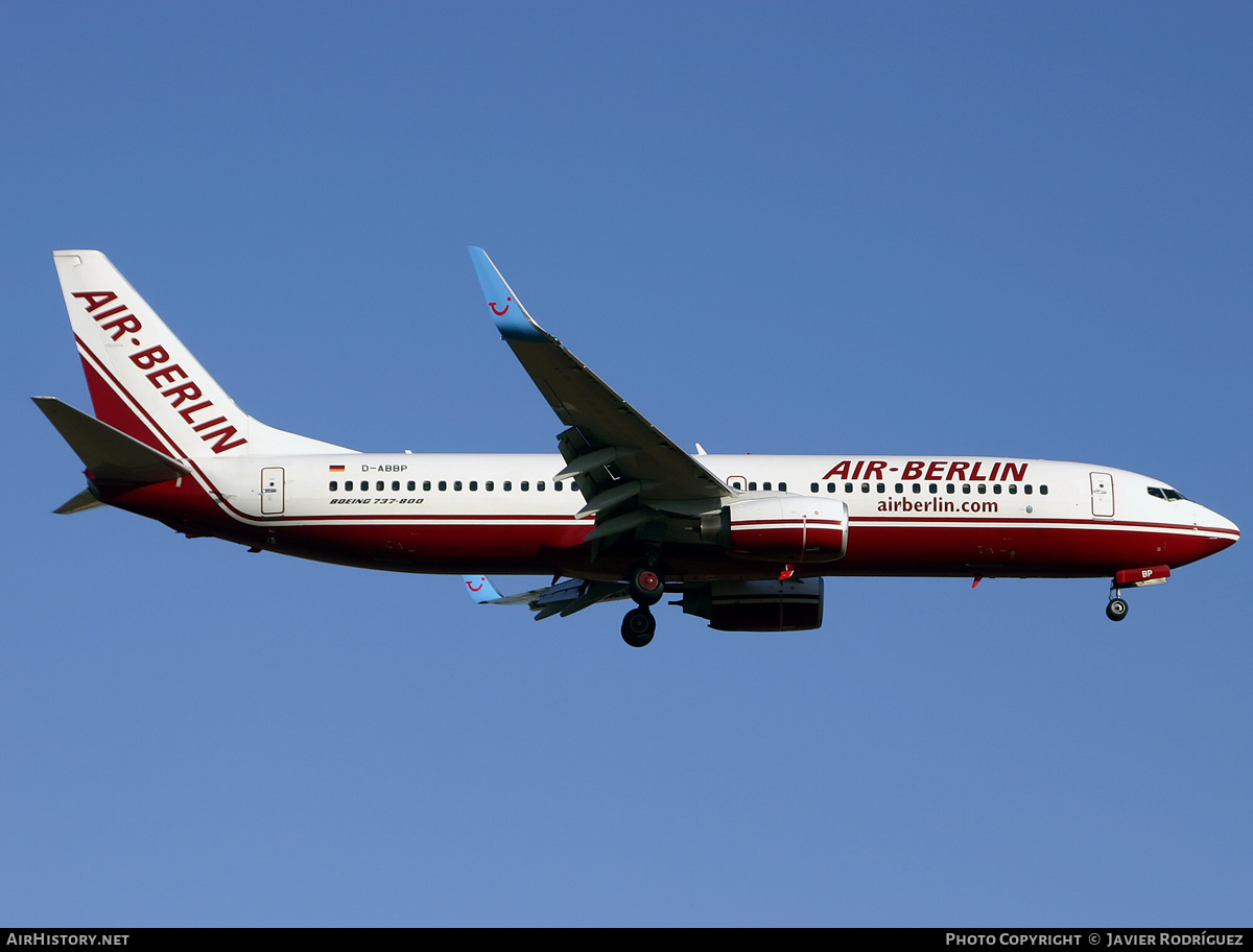 Aircraft Photo of D-ABBP | Boeing 737-86J | Air Berlin | AirHistory.net #527292