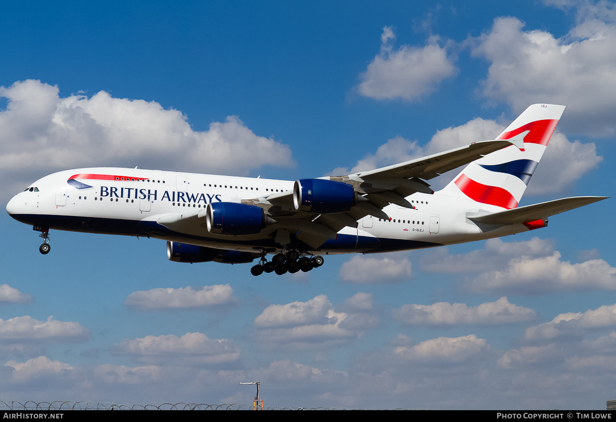 Aircraft Photo of G-XLEJ | Airbus A380-841 | British Airways | AirHistory.net #527347