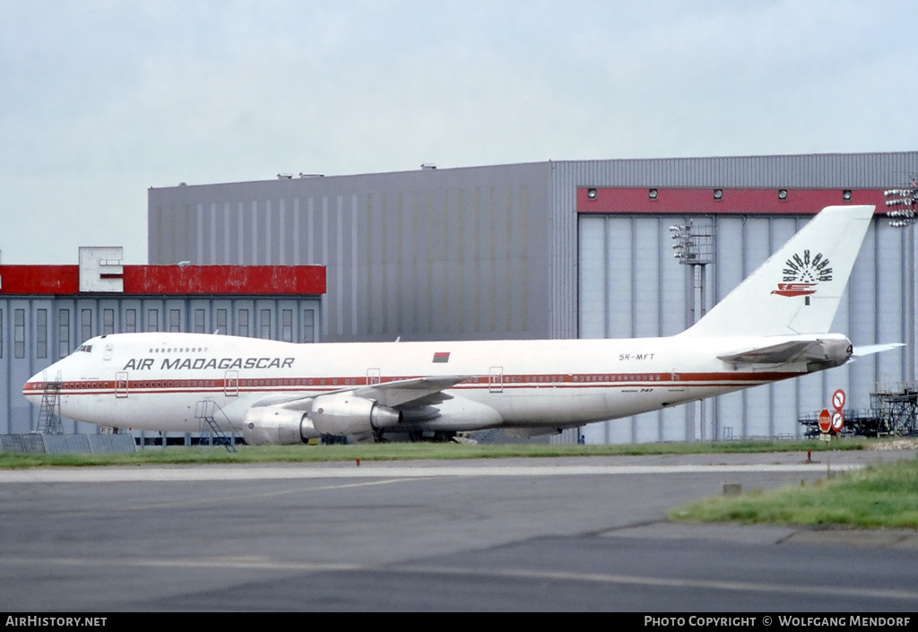Aircraft Photo of 5R-MFT | Boeing 747-2B2BM | Air Madagascar | AirHistory.net #527386