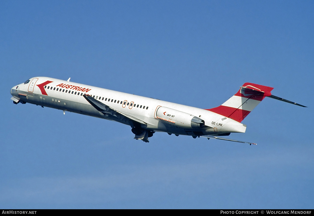 Aircraft Photo of OE-LMK | McDonnell Douglas MD-87 (DC-9-87) | Austrian Airlines | AirHistory.net #527390