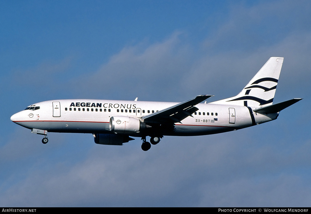 Aircraft Photo of SX-BBT | Boeing 737-33A | Aegean Cronus Airlines | AirHistory.net #527419