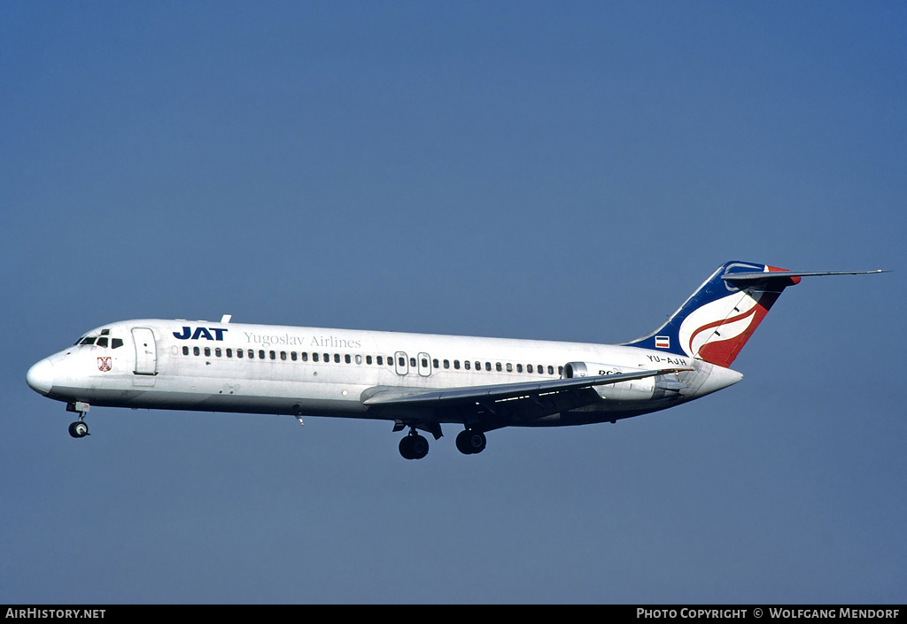 Aircraft Photo of YU-AJH | McDonnell Douglas DC-9-32 | JAT Yugoslav Airlines - Jugoslovenski Aerotransport | AirHistory.net #527432